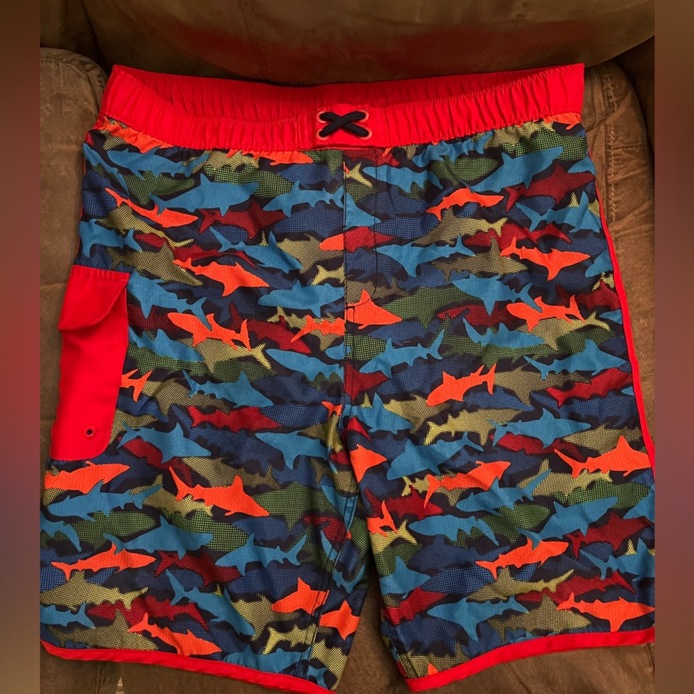 Boys XXL Lands End swim trunks